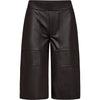 Depeche leather wear Leather bermuda shorts (HW) Shorts 008 Chocolate