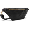 DEPECHE Leather bumbag in soft and nice quality Bumbag 099 Black (Nero)