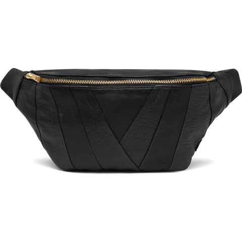 DEPECHE Leather bumbag in soft and nice quality Bumbag 099 Black (Nero)