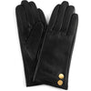 DEPECHE Leather gloves with beautiful buttons Gloves 097 Gold