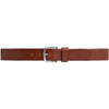 DEPECHE Leather jeans belt with perforated loop Belt 014 Cognac