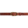 DEPECHE Leather jeans belt with vintage texture Belts 014 Cognac