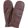 DEPECHE Leather mittens in nice and soft quality Gloves 166 Brownie