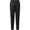 Depeche leather wear Leather pants with an elastic waist Pants 099 Black (Nero)