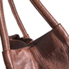 DEPECHE Leather shopper bag in a soft and wearable quality Shopper 133 Brandy