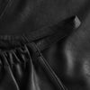 Depeche leather wear Leather top with waistband Tops 099 Black (Nero)