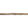 DEPECHE Leather waist belt with perforated design Belts 202 Vanilla