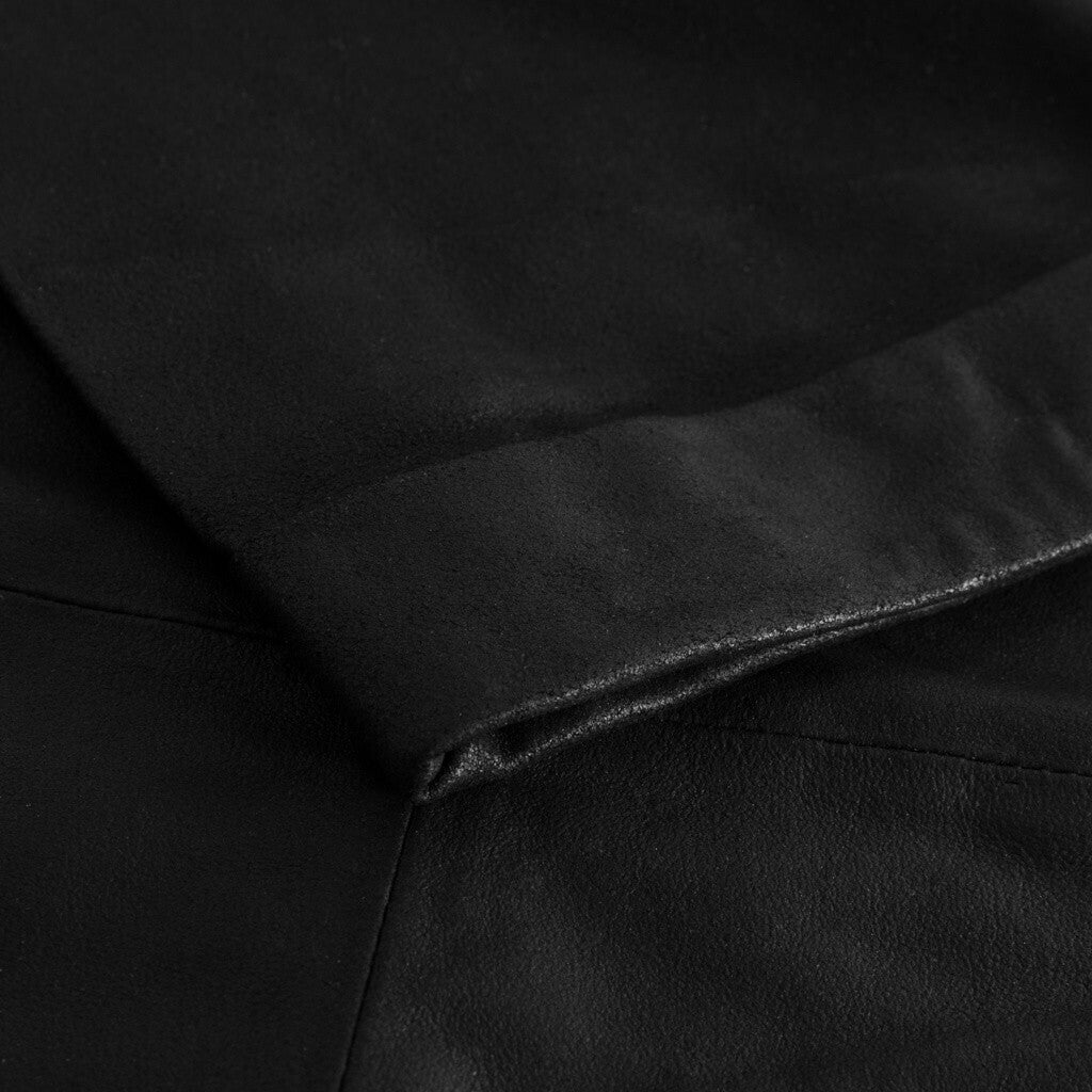 Depeche leather wear Long feminine leather dress i soft quality Dresses 099 Black (Nero)