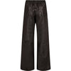 Depeche leather wear Mia loose fit leather pants Pants 008 Chocolate