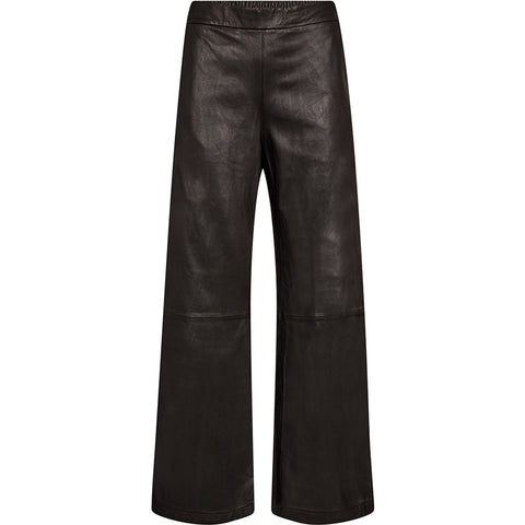 Depeche leather wear Mia loose fit leather pants Pants 008 Chocolate