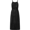 Depeche leather wear Midi leather dress with waist belt Dresses 099 Black (Nero)