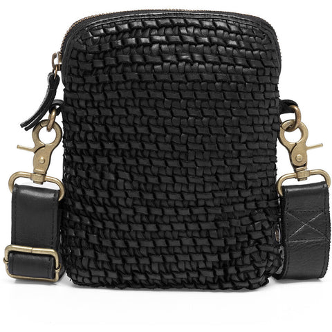DEPECHE Mobile bag decorated with weaving Mobilebag 099 Black (Nero)