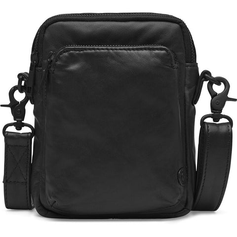 DEPECHE Mobile bag in delicious leather quality Mobilebag 226 Black / Black