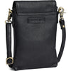 DEPECHE Mobile bag in soft leather Mobilebag 154 Black/Brass