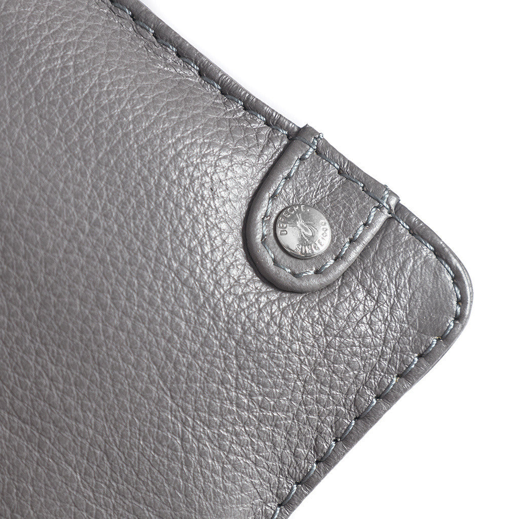 DEPECHE Mobile bag in soft leather and simple design Mobilebag 158 Thunder grey