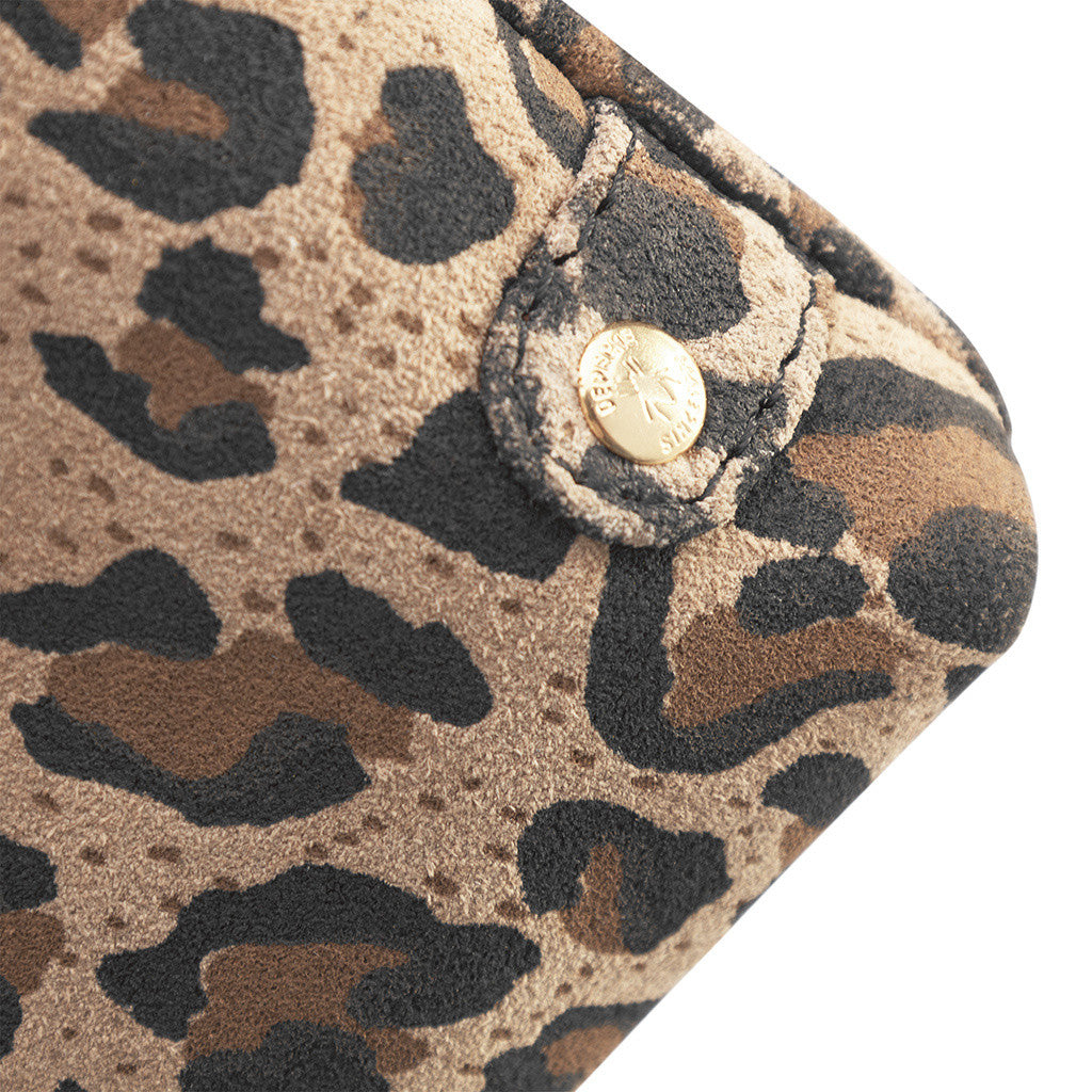 DEPECHE Mobile bag in soft leather Mobilebag 082 Leopard