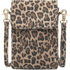DEPECHE Mobile bag in soft leather Mobilebag 082 Leopard