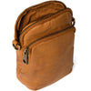 DEPECHE Mobile bag in soft vintage look leather Mobilebag 014 Cognac