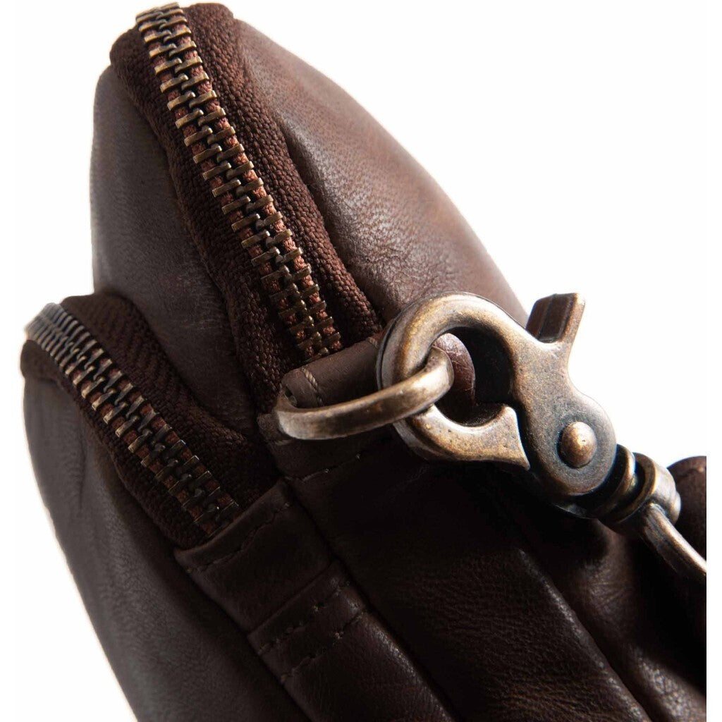 DEPECHE Mobile bag in soft vintage look leather Mobilebag 068 Winter brown