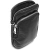 DEPECHE Mobile bag in soft vintage look leather Mobilebag 099 Black (Nero)