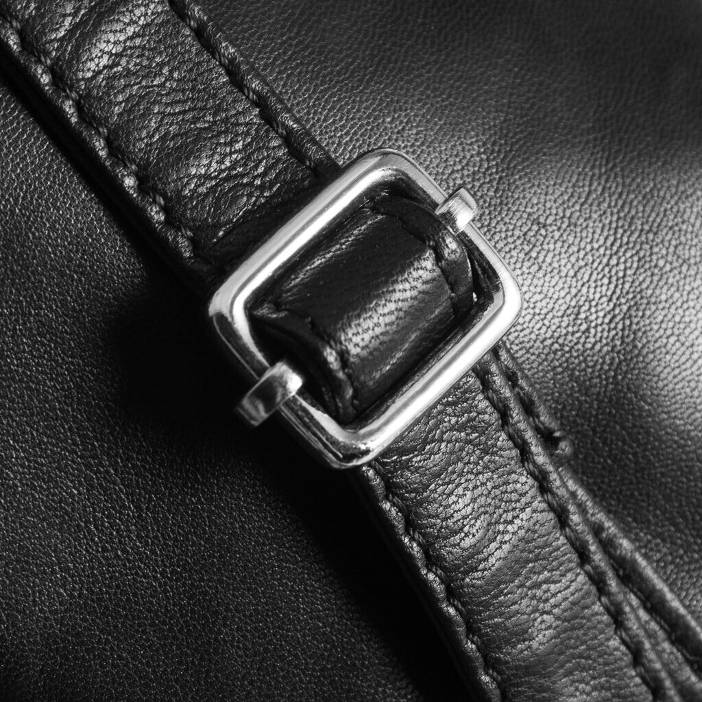 DEPECHE Mobile bag in soft vintage look leather Mobilebag 099 Black (Nero)