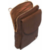 DEPECHE Mobilebag in soft leather quality Mobilebag 133 Brandy