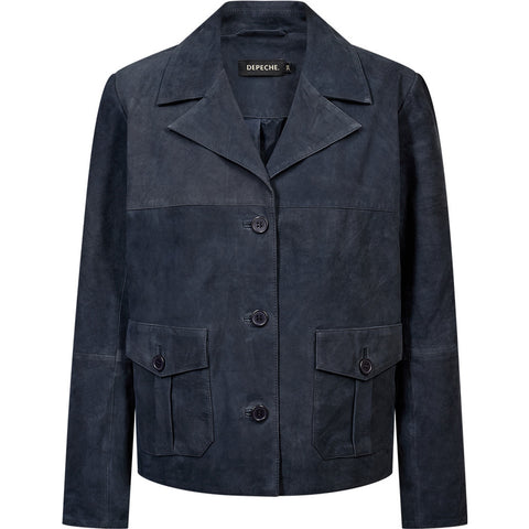 Depeche leather wear Mola Suede Jacket Jacket 031 Ocean