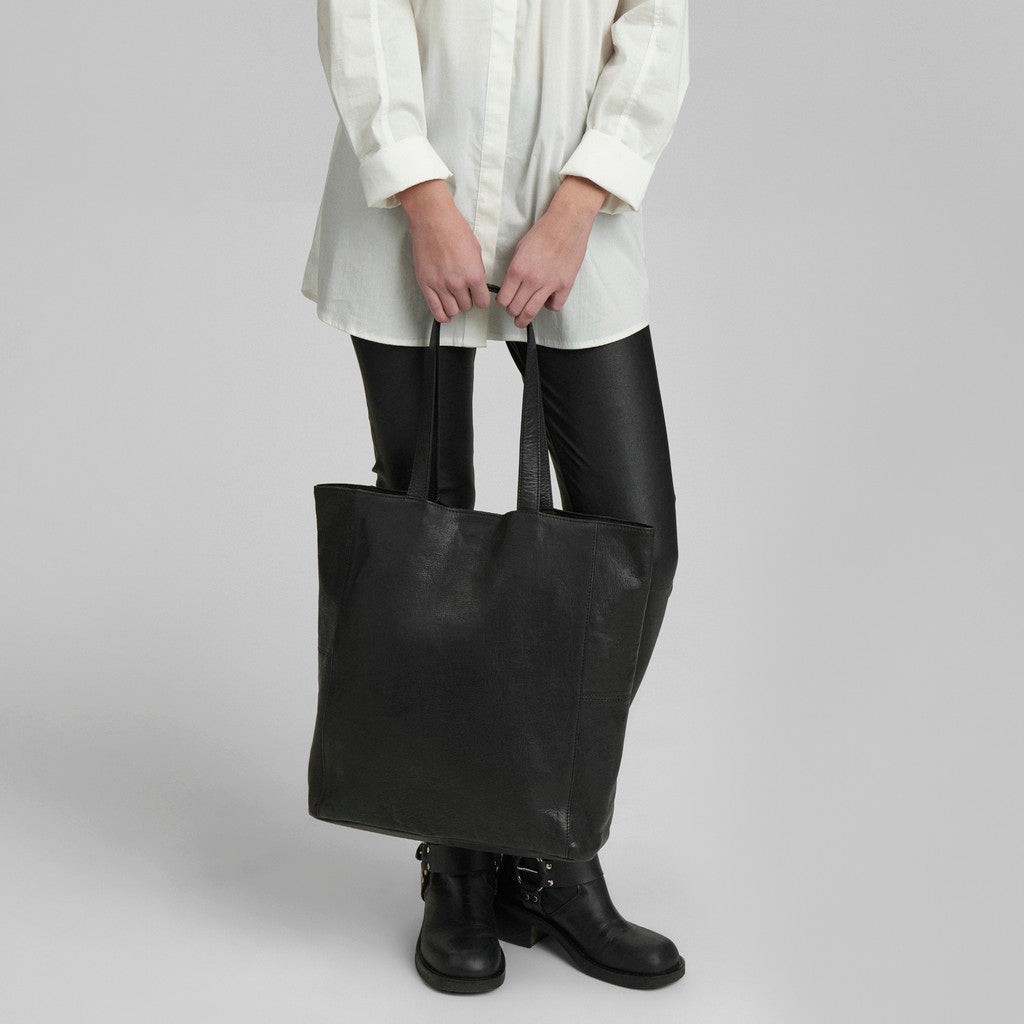DEPECHE Musthave shopper leatherbag Shopper 099 Black