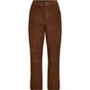 Depeche leather wear Naomi HW suede 7/8 length Pants 014 Cognac