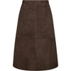 Depeche leather wear Naomi midi suede skirt Skirts 217 Deer