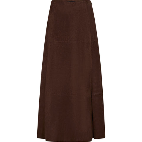 Depeche leather wear Naomi suede skirt Skirts 067 Dusty brown