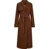 Depeche leather wear Naomi suede trench coat Jackets 014 Cognac
