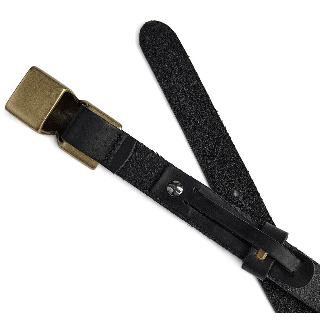 DEPECHE Narrow Belt Belts 190 Black / Gold