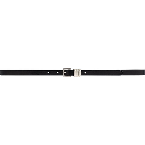 DEPECHE Narrow Belt Belts 300 Black/Amr silver