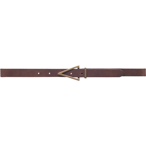 DEPECHE Narrow leather belt with beauiful details Belts 161 Dark brown