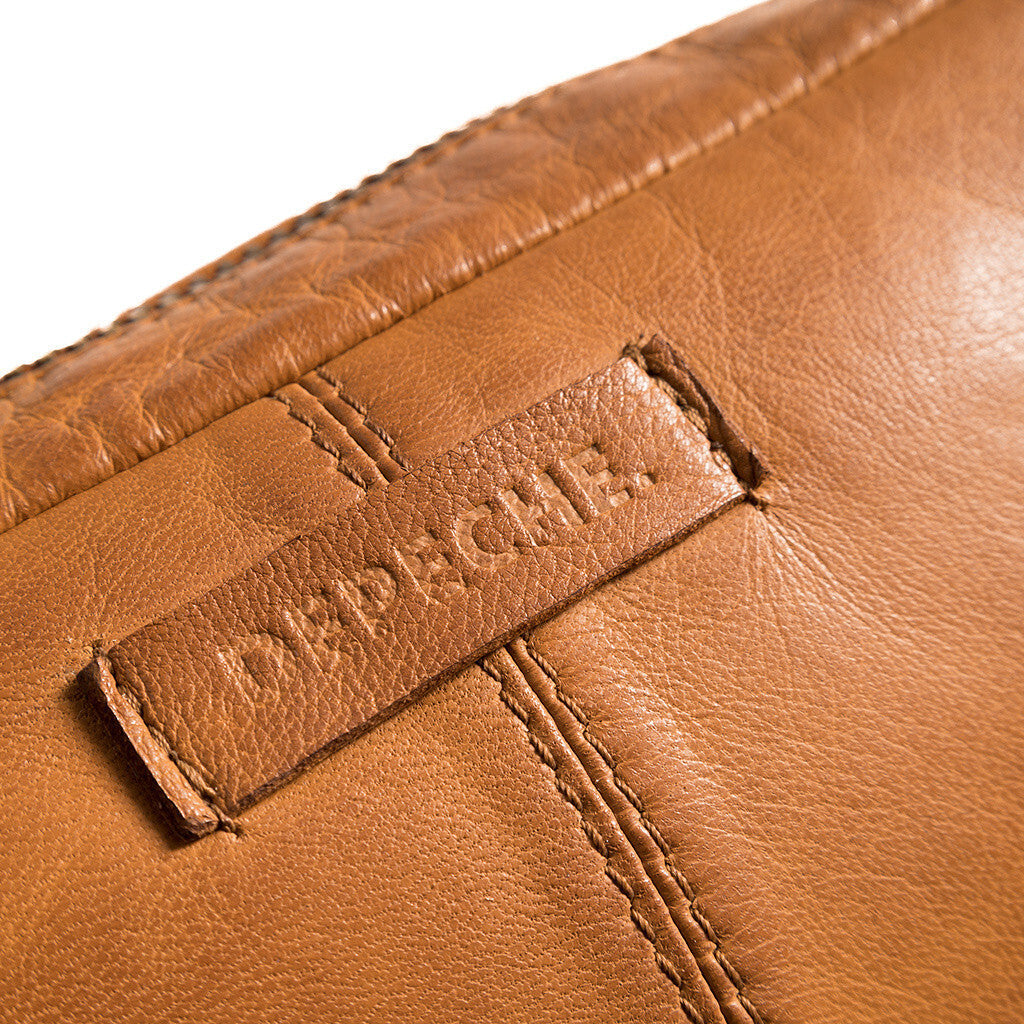 DEPECHE Oversize leather bumbag in high and soft quality Bumbag 014 Cognac