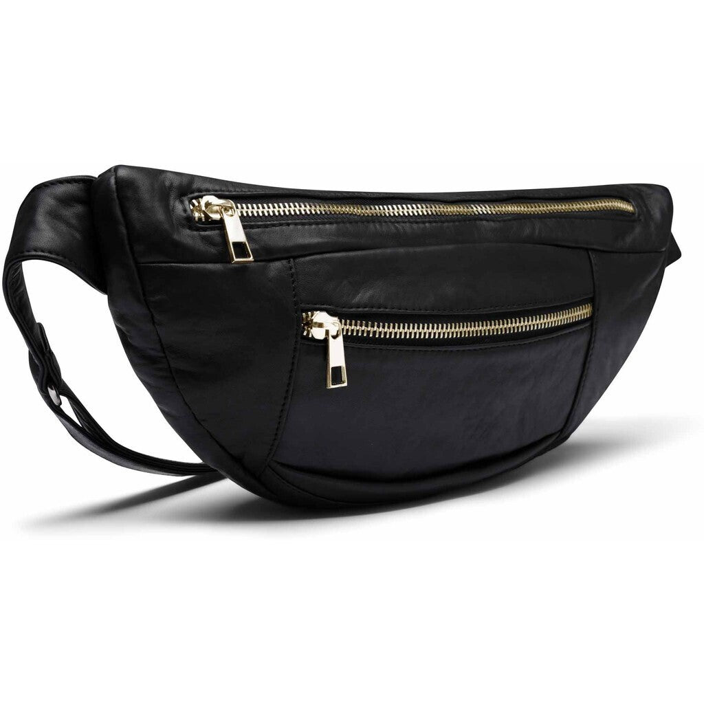 DEPECHE Oversize leather bumbag in high and soft quality Bumbag 097 Gold
