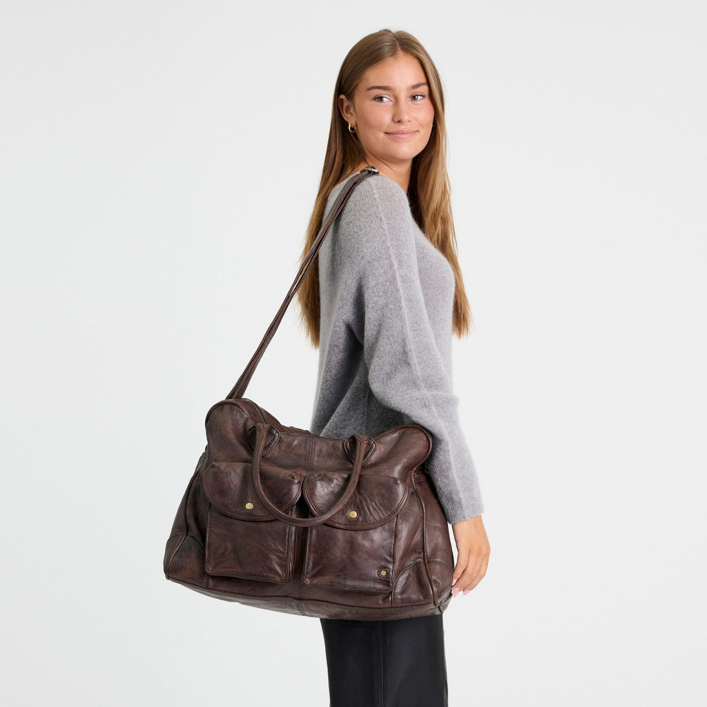 DEPECHE Powerfield Weekendbag Weekend Bag 068 Winter brown
