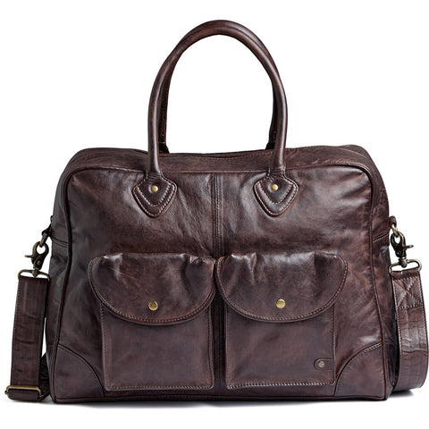 DEPECHE Powerfield Weekendbag Weekend Bag 068 Winter brown