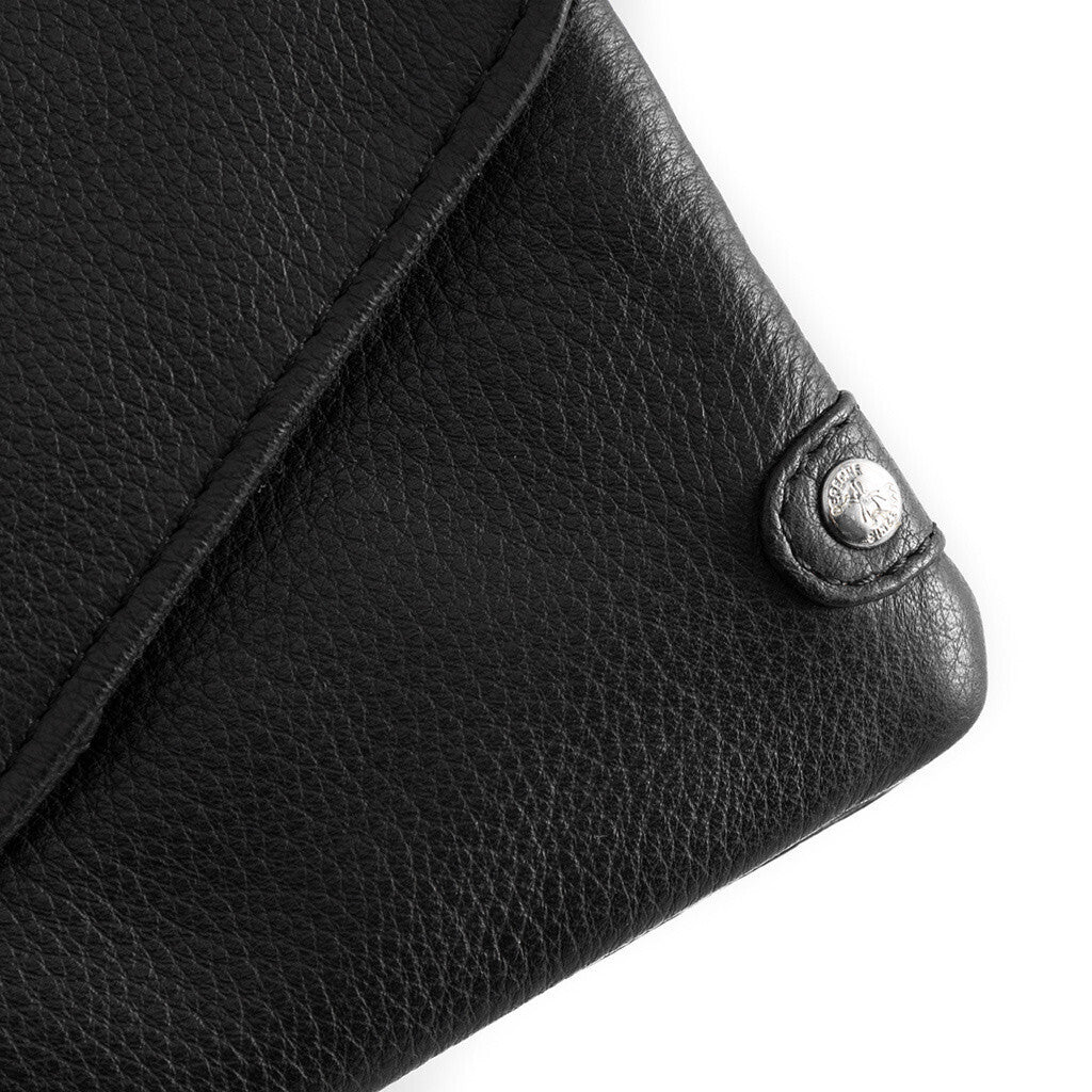DEPECHE Purse/waist bag in soft leather and timeless design Purse / Credit card holder 099 Black (Nero)