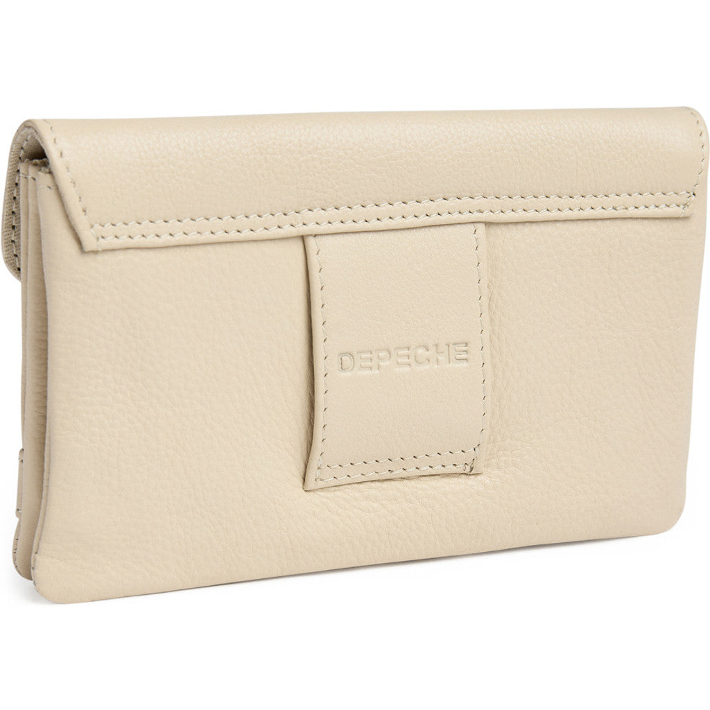 DEPECHE Purse/waist bag in soft leather and timeless design Purse / Credit card holder 202 Vanilla