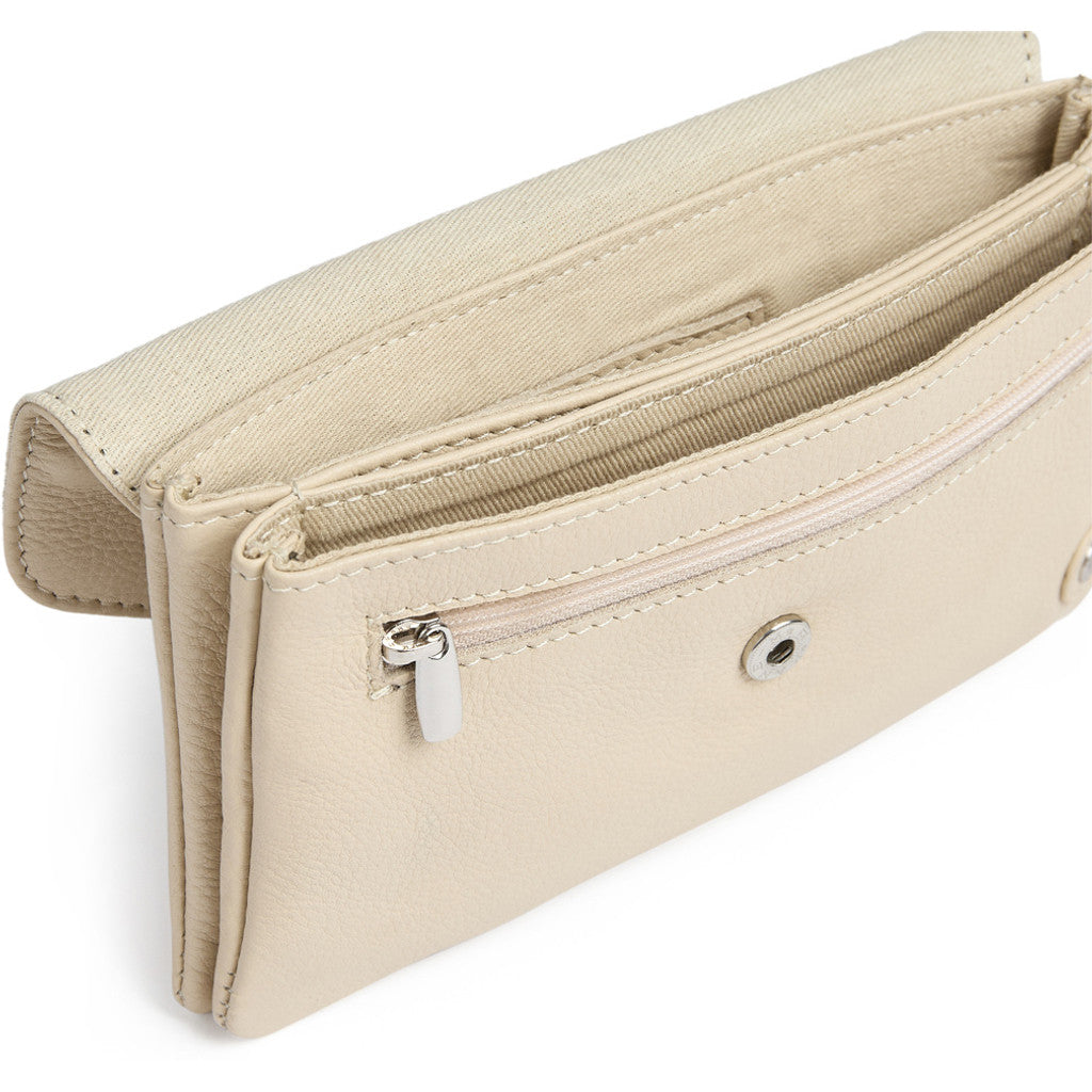 DEPECHE Purse/waist bag in soft leather and timeless design Purse / Credit card holder 202 Vanilla