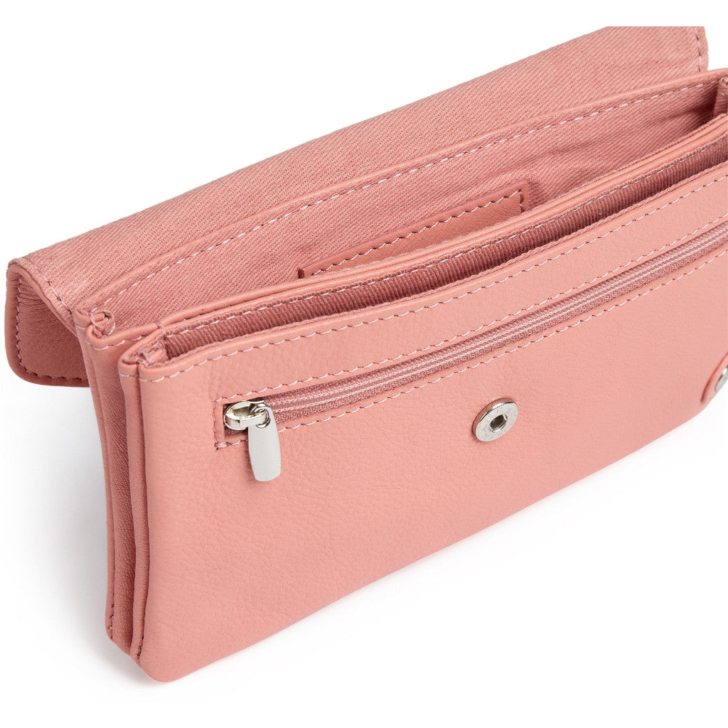 DEPECHE Purse/waist bag in soft leather and timeless design Purse / Credit card holder 290 Soft Peach