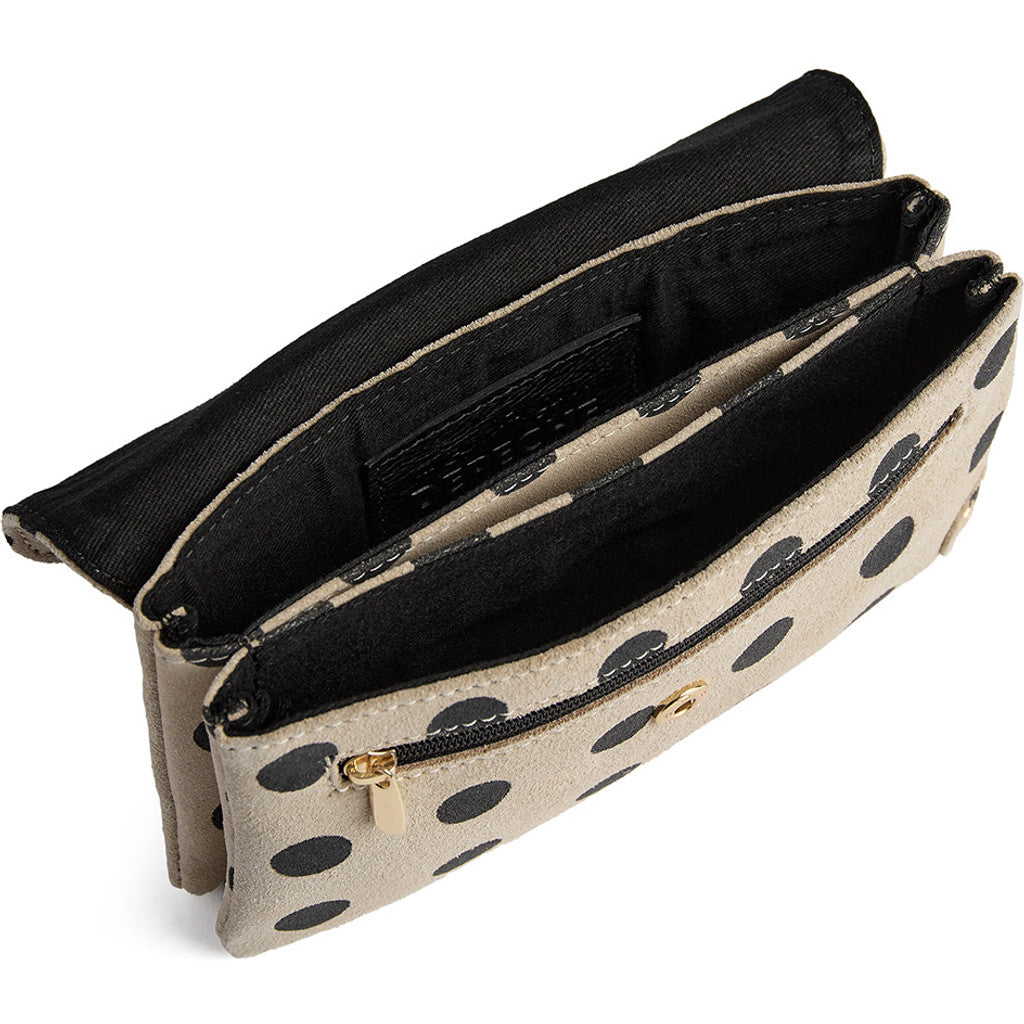 DEPECHE Purse/waist bag in soft leather and timeless design Purse / Credit card holder 301 Black Dots