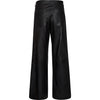 Depeche leather wear RachelDEP HW Pants Full Length Wide Leg Pants 099 Black (Nero)