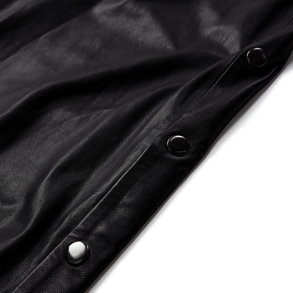 Depeche leather wear RachelDEP HW Pants Full Length Wide Leg Pants 099 Black (Nero)