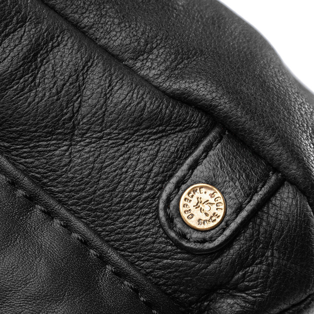 DEPECHE Raw and nice crossbody bag in soft leather Cross over 097 Gold