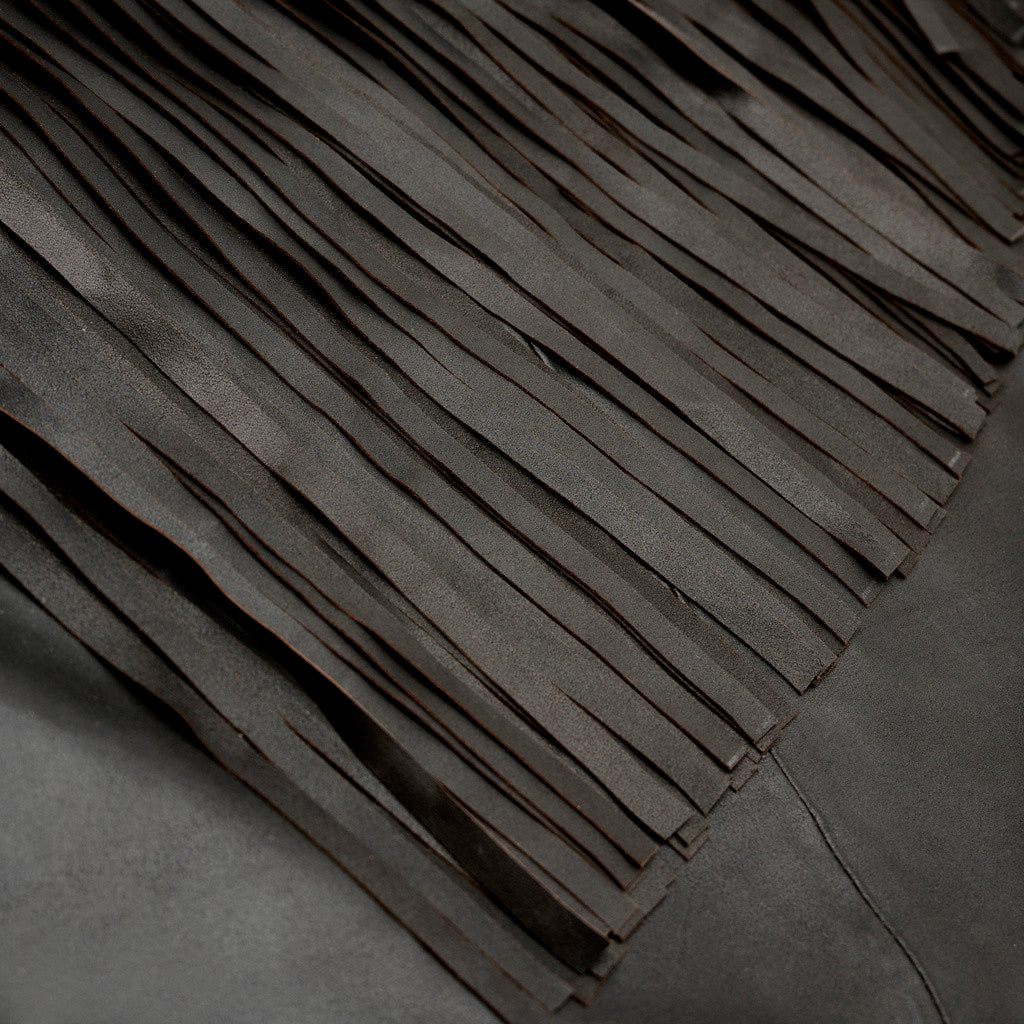 Depeche leather wear Safina Fringes skirt Skirt 099 Black