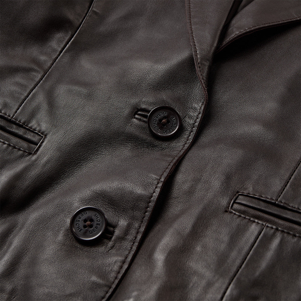 Depeche leather wear Savanna leather blazer Blazer 008 Chocolate