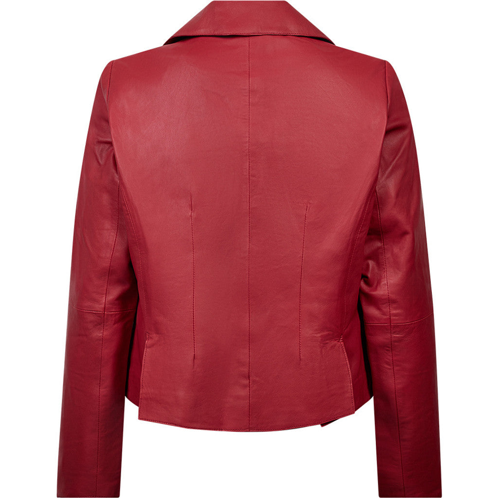 Depeche leather wear Savanna leather blazer Blazer 043 Red